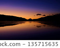 Mount Fuji at dawn as seen from Lake Suwa 135715635