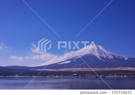 Mount Fuji from Lake Yamanaka and Lake Nagaike Mount Fuji from Lake Yamanaka and Lake Nagaike 135716631