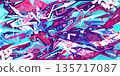 Cool Metaverse Cyber Colorful Abstract Urban Street Art Graffiti Style Vector Background 135717087