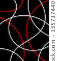 abstract glowing red and white curves on black background with dynamic light trails and futuristic motion design for modern technology 135717440