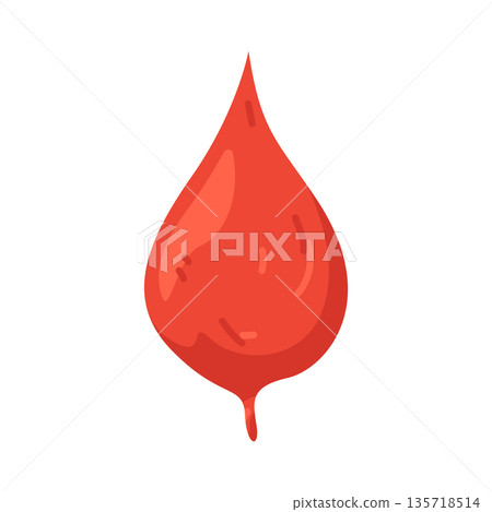 Illustration of blood drop Illustration of blood drop 135718514