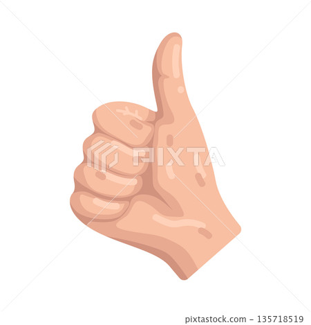 Illustration of thumbs Illustration of thumbs 135718519