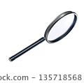 Magnifying Glass (Search Image) Transparent Material 135718568