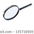 Magnifying Glass (Search Image) Transparent Material 135718569