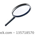 Magnifying Glass (Search Image) Transparent Material 135718570