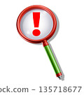 Magnifying glass (also for search images) on white background 135718677