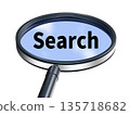 Magnifying glass (also for search images) on white background 135718682