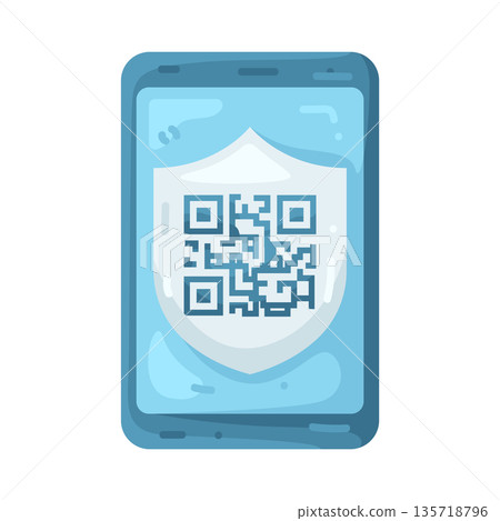 Illustration of QR code 135718796
