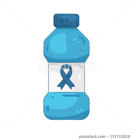 Illustration of water bottle 135718828
