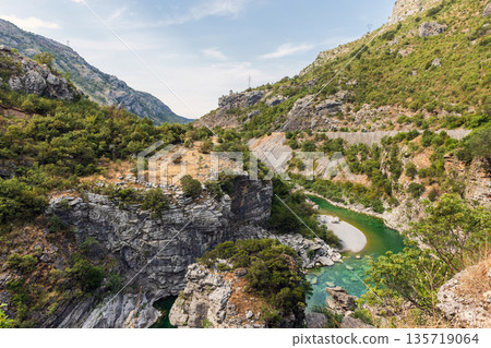 Moraca river landscape, Montenegro 135719064