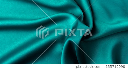 Green satin texture 135719098