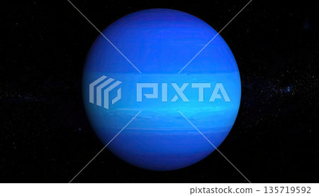 人工智慧影像：太陽系中的海王星 135719592