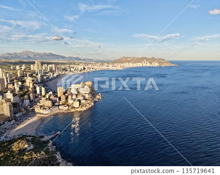 remotecontrolled aerial imagery displays architectural formations alongside shoreline elements remotecontrolled aerial imagery displays architectural formations alongside shoreline elements 135719641