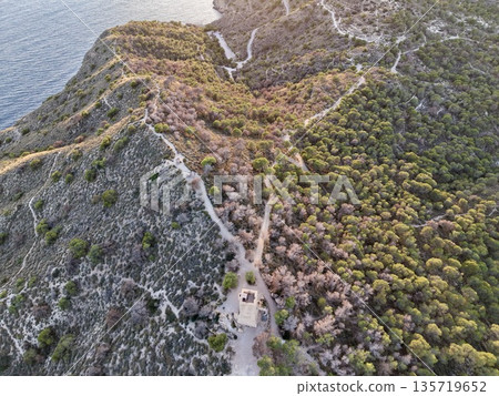 cliffside trek with natural surroundings, dramatic coastal path through varied terrain and scenic vistas cliffside trek with natural surroundings, dramatic coastal path through varied terrain and scenic vistas 135719652