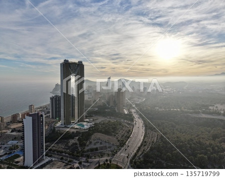 city dawn view, aerial image captures vibrant city life with dynamic infrastructure and natural beauty city dawn view, aerial image captures vibrant city life with dynamic infrastructure and natural beauty 135719799