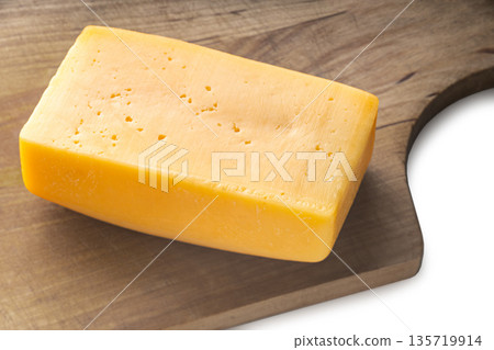 piece of cheese close-up 135719914