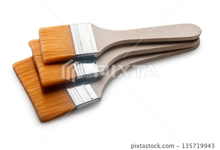 Construction brushes close-up Construction brushes close-up 135719943