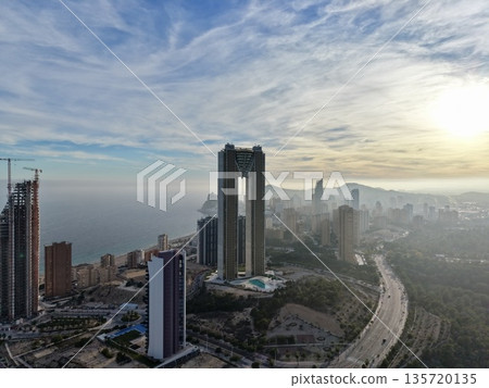 dawn cityscape awakening, widespread dawn fog emphasizes city growth and resilience amidst industry dawn cityscape awakening, widespread dawn fog emphasizes city growth and resilience amidst industry 135720135