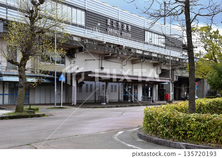 Takashima City, Shiga Prefecture, Kosei Line Omi-Imazu Station West Exit and Rotary 135720193