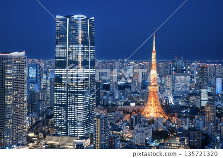 【東京最佳夜景100強】從六本木新城眺望東京夜景（遠眺東京鐵塔） 135721320