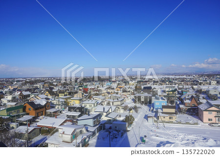 The townscape of Minamihoro as seen from Minamihoro Bureau (January 2026) 135722020