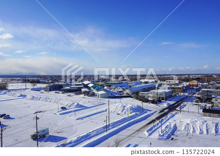 從南幌局看到的南幌市街景（2026年1月） 135722024