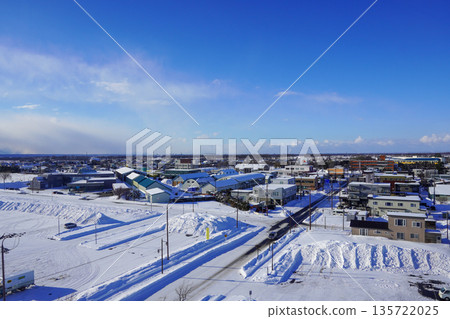 從南幌局看到的南幌市街景（2026年1月） 135722025