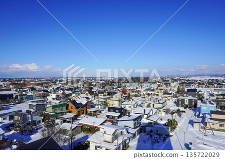 從南幌局看到的南幌市街景（2026年1月） 135722029