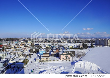從南幌局看到的南幌市街景（2026年1月） 135722030