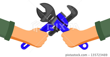 Plumbing Service Concept Plumbing Service Concept 135723489