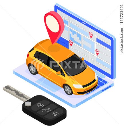 Car Sharing Service Concept 135723491