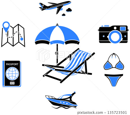 Vacation Time and Tourism Concept Vacation Time and Tourism Concept 135723501