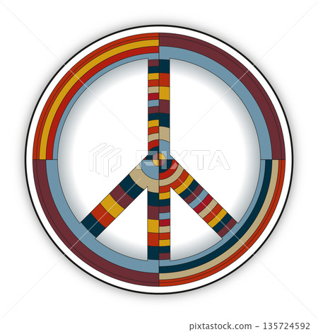 Universal icon decorated with patterns 135724592