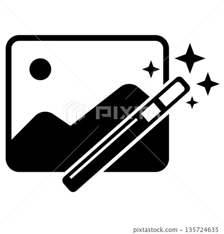 Image photo filter effect icon. filter picture sign. flat style. Image photo filter effect icon. filter picture sign. flat style. 135724635