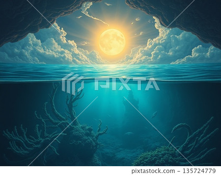 天空我從水下抬起頭來 135724779