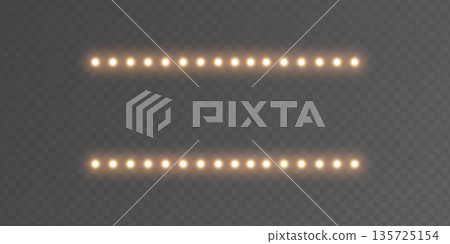 Light bulb gold lines frame. Glitter luxury decoration. Golden lamp rectangle banner. Retro neon wall billboard. Cinema, casino design. Mirror background. Marquee circus bg. Vector illustration Light bulb gold lines frame. Glitter luxury decoration. Golden lamp rectangle banner. Retro neon wall billboard. Cinema, casino design. Mirror background. Marquee circus bg. Vector illustration 135725154