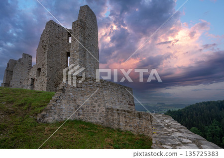 Schoenecken castle, Rhineland-Palatinate, Germany Schoenecken castle, Rhineland-Palatinate, Germany 135725383