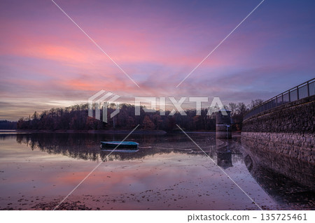 Neye lake, Bergisches Land, Germany Neye lake, Bergisches Land, Germany 135725461