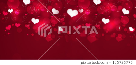 valentines day red hearts banner valentines day red hearts banner 135725775