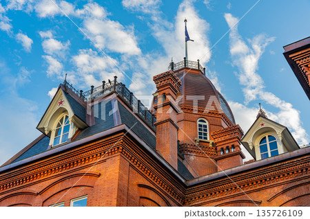 Hokkaido: Blue sky and Sapporo's red brick government building Hokkaido: Blue sky and Sapporo's red brick government building 135726109