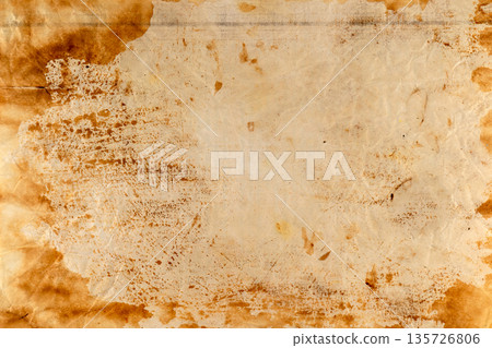 Burned old sheet of paper on transparent background. Burned old sheet of paper on transparent background. 135726806