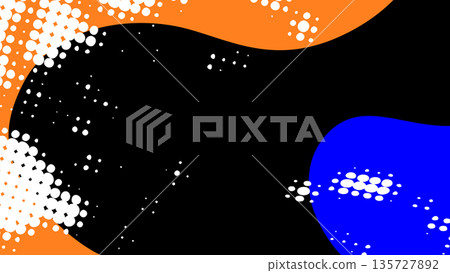 Halftone eSports gaming background orange, blue and black with copy space Halftone eSports gaming background orange, blue and black with copy space 135727892
