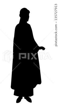 Vector drawing. Pretty ancient girl of Kievan Rus 135727913