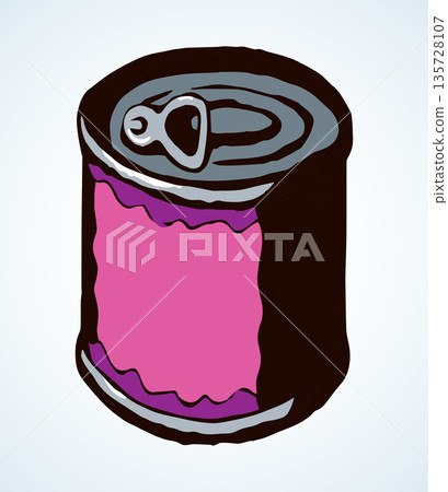 Fish Can. Vector drawing icon Fish Can. Vector drawing icon 135728107