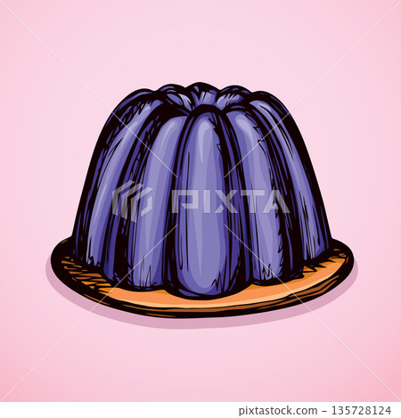 Jelly. Vector drawing 135728124