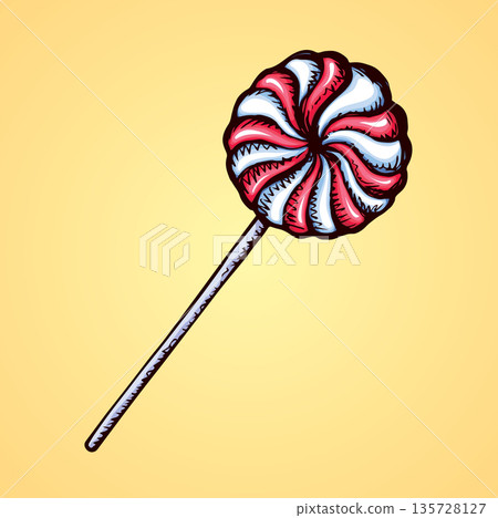 Lollipop. Vector drawing 135728127