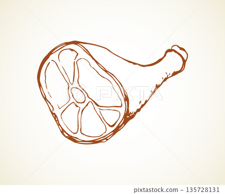Meat. Vector drawing Meat. Vector drawing 135728131