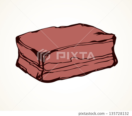 Meat. Vector drawing Meat. Vector drawing 135728132