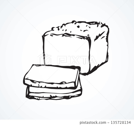 Meat. Vector drawing Meat. Vector drawing 135728134