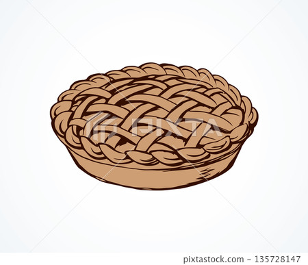 Pie. Vector drawing 135728147